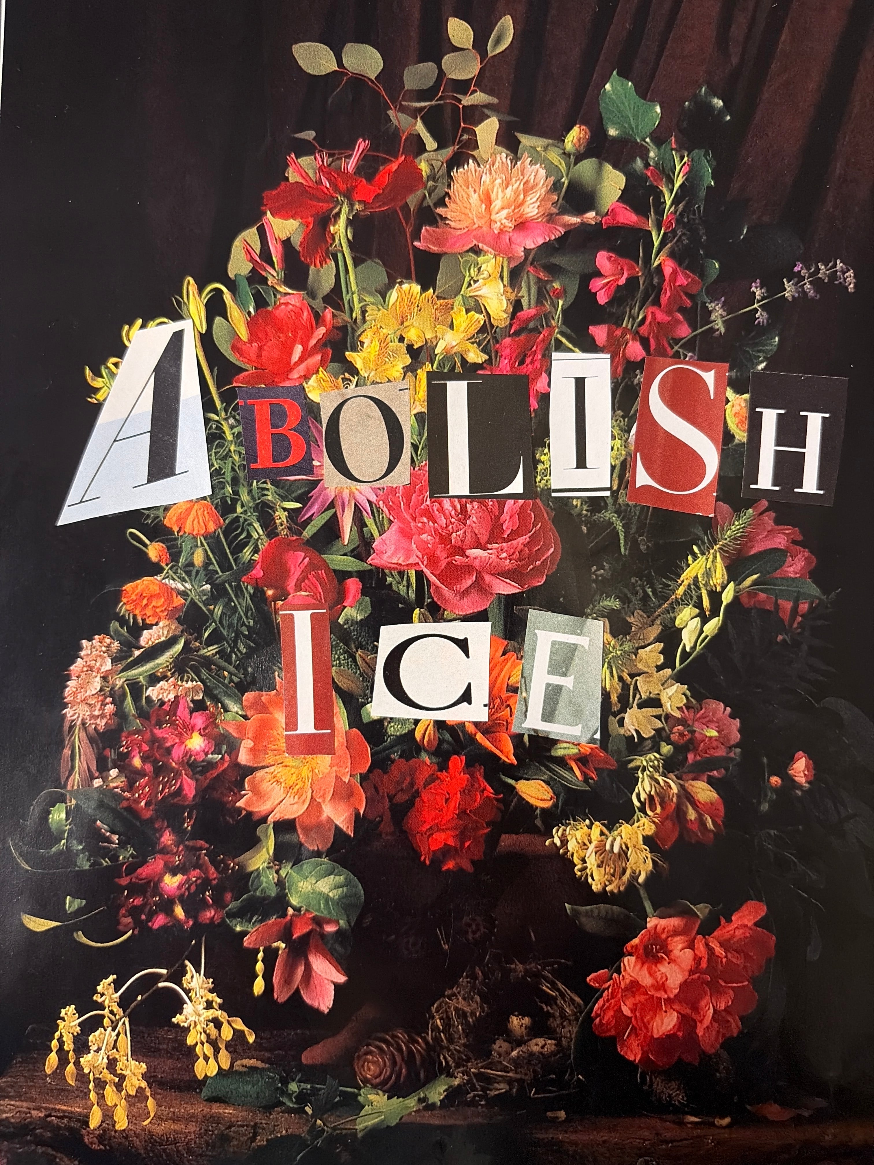 Abolish Ice Collage Print