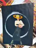 “Saturn Returned”, original hand cut collage